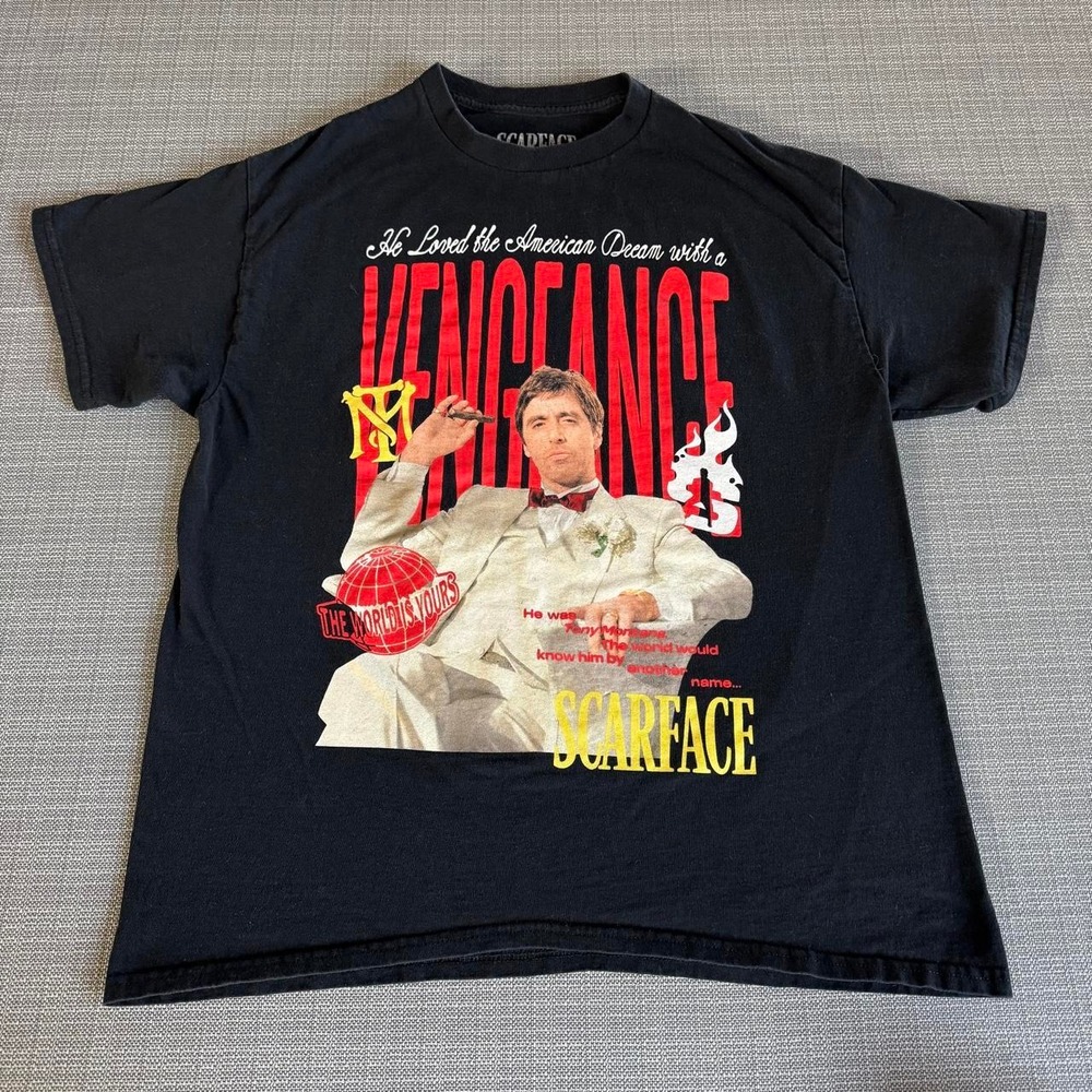 Scarface Movie Tony Montana T-Shirt Men's size L